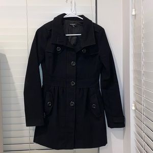 Black peacoat